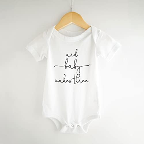 Bump and Beyond Designs Подаръци за обяви за раждане на детето, за семейството Подарък за новородено (0-3 месеца, бяло)