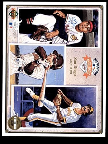 Лари Doby, Стив Гарви, Ролли Фингерс, JSA Coa, Снимка с подпис 8x10 На Горната палуба - Снимки на MLB С автограф