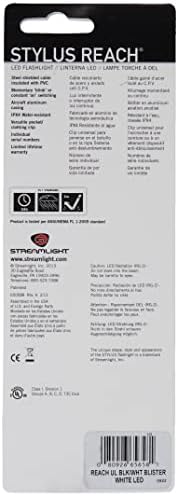 Лампа за стилуса Streamlight 65658 с Гъвкав 7-Инчов удлинительным кабел, черен с бял led - 11 Лумена