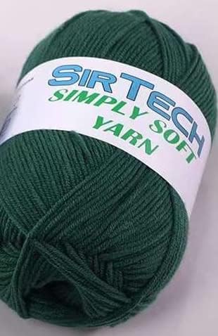 Мека прежда SirTech от млечни памук за плетене на една кука (300 ярда) (1 кангал) (в синьо)