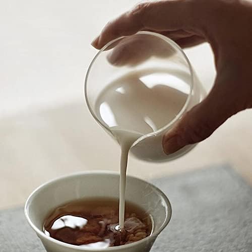 Sizikato 2 елемента Прозрачно Стъкло Сметана, кана за сметана с кофейным мляко по 9 грама.