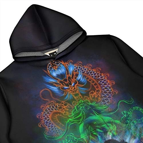 Мъжки Hoody с качулка 3D Galaxy за почивка Mortal-Kombat-MK-Legacy-Лю-Kang-Черно - Класни качулки