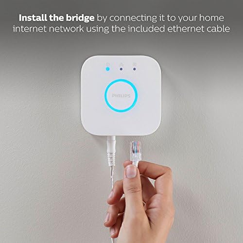 Комплект Philips Hue Smart Entertainment (Hue Bridge + бяла Настолна лампа Philips Hue Gradient Signe + Цвят на интелектуалната светлина, основен комплект от 2 теми)