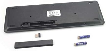 Клавиатурата на BoxWave, съвместима с ASUS Chromebook CX1 (CX1100) - Клавиатура MediaOne със сензорен панел, клавиатура в пълен размер, USB, безжичен тракпад за PC на ASUS Chromebook CX1 (CX1100) - Черно jet black