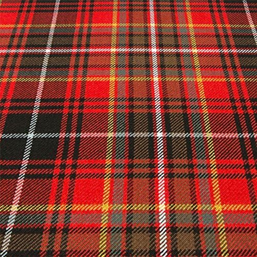 I LUV ООД 16 унции Текстилен материал Innes Червена выветрившаяся шотландка Тежък, теглото на 1 метър