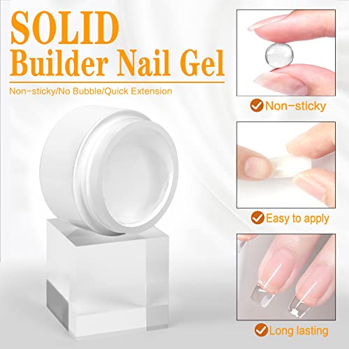 LOUINSTIC Гел-строител за нокти - Твърд Гел-крем-строител, Не е Лепкава Поли-гел, Твърди Гел-строител за Изграждане на нокти, Скулптура, 3d Моделиране за дизайн на ноктите (
