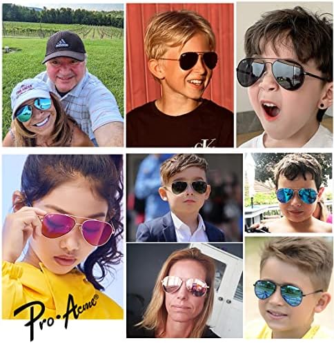 Малки Поляризирани Слънчеви очила-авиатори Pro Acme за деца и младежи на възраст от 5 до 18 години