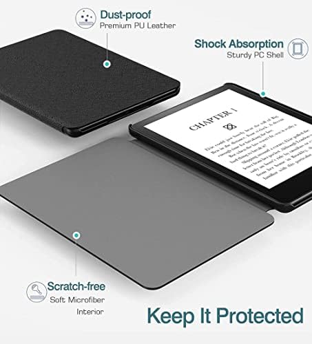 Магнитна smart cover за Kindle Paperwhite 5 Тънка Корица за четене на електронни книги за Kindle Paperwhite с 6.8 инча (11-то поколение 2021) с автоматична функция за събуждане / сън, Cf