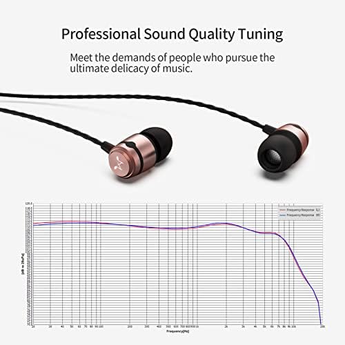 SoundMAGIC E50C Жични Слушалки с Микрофон в Ушном Монитора Слушалки Hi FI С Добра Шумоизолация Удобни Слушалки Засаждане на Черно Злато