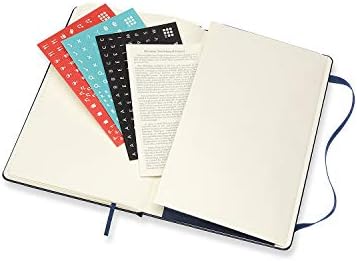 Moleskine DHB2012WH3Y22 Седмичен дневник-дневник (Хоризонтална форма), Твърда корица, Голям размер (Ш x В x д): 5,1 x 8,3 инча (13 x 21 см), Сапфирово синьо