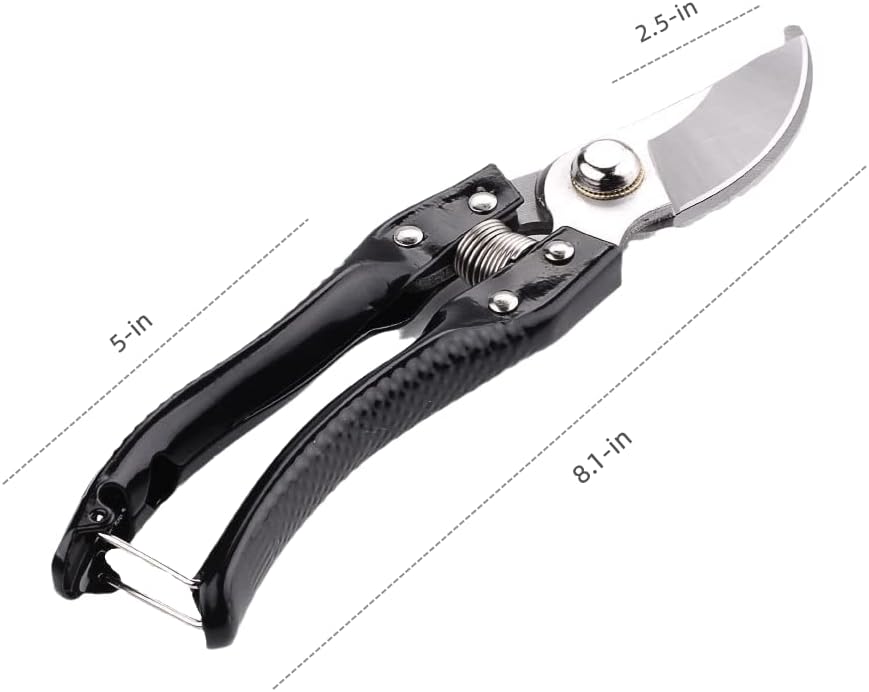 8 Градински ножици за подстригване на заобикаляне на премиум-клас, Ултра Остри градинарски ножици от неръждаема стомана за Професионални, са прорезающие всички ра?