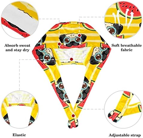 Дамски и Мъжки Хирургична Шапчица с Лък, Ластикът за Коса, бул Териер, Выгуливающий Куче, Мультяшная Работна Шапчица Един Размер