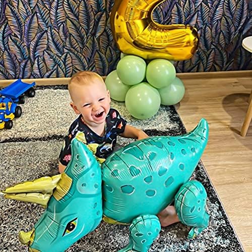 Blingparty Гигантски 3D Балони с Динозавром за Парти, Надуваеми Украшения с Динозавром, Балони От Алуминиево Фолио, за да проверите за Рожден Ден