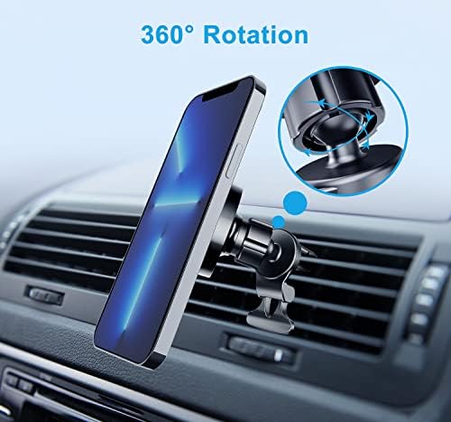 Магнитен държач за телефон UBISHENG за автомобилния закрепване MagSafe, определяне на автомобилния отдушник MagSafe [Най-силните магнити], съвместим с iPhone14/13/12 Pro Max Plus и калъф MagSafe