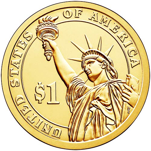 2012 D Позиция A Бенджамин Харисън Президентски долар Избор на долара Необращенный монетен двор на САЩ