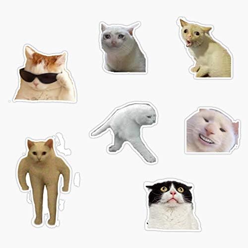 LAD Studio Cat Memes Sticker Pack Стикер Vinyl Броня Стикер Стикер Водоустойчив 5