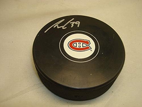 Майк Кондон подписа хокей шайба Монреал Канадиенс с автограф 1A - за миене на НХЛ с автограф