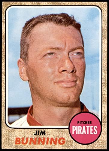 1968 Topps # 215 Джим Баннинг Питсбърг Пайрэтс (Бейзболна картичка) EX/MT Пирати