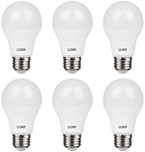 Led лампа LUNO A19 без регулиране на яркостта, 11 W (еквивалент на 75 W), на 1100 лумена, 2700 К (мека), Средна база (E26), сертифициран от UL (6 бр. в опаковка)