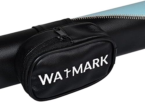 WAYMARK Билярд / Билярдна щека в твърд калъф 1х1, с капацитет 1 Комплект от 2 части (1 Задника / 1 Пръчка) Чанта за носене на щеката (черно + синьо)