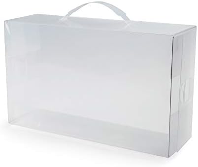 Компактор Модерен Голяма Сгъваема Кутия За съхранение на обувки с капак, Пластмаса, 21 x 34 x 13 cm, Прозрачна