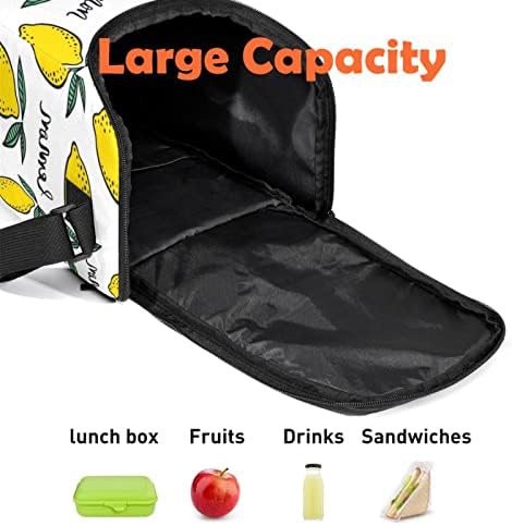 Дамски Чанта за обяд GUEROTKR, Кутия за Обяд за мъже, Мъжки Кутия за Обяд, жълт лимон, плодов модел