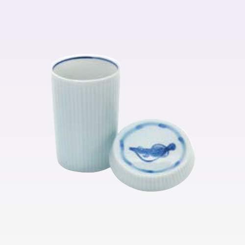 Tokyo Matcha Selection - Можете да наемете чашка за саке с капак -zake (Перка на саке) - 3 дизайн - Посуда Mino [Стандартна доставка от САЛ: без номер за проследяване и застраховка] (Фугу-фугу /син /155 мл)