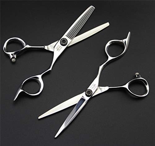 XJPB Професионален Комплект Ножица За Подстригване на Коса 6,5 Инча Домашна Употреба за Мъже, Жени, Възрастни, Деца, Бебета