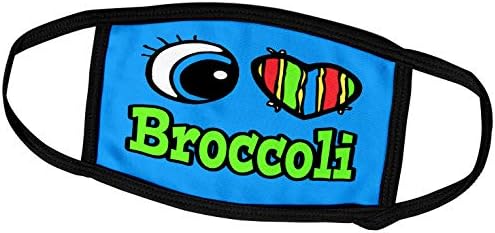 3розовое Сърце Bright Eye I Love Broccoli - Маска за лице (fc_105902_3)
