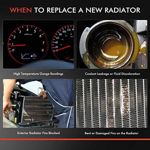 Радиатор за охлаждаща течност на двигателя премиум-клас с радиатора на трансмисионния на масло, съвместим с Acura CL 1997-1999 и Honda Accord, Prelude, 2,2 л 2,3 л, Автоматична скоростна