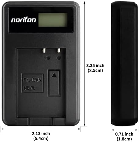 NB-7L LCD USB Зарядно устройство за Canon PowerShot G10, PowerShot G11, PowerShot G12, PowerShot SX30 is Фотоапарат и много Други