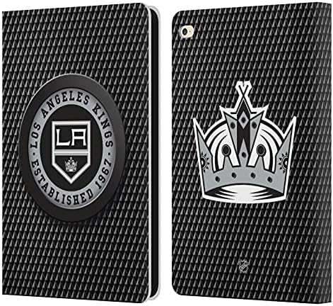 Дизайн на своята практика за главата С официално лицензирана текстура шайби NHL Los Angeles Kings Кожен Калъф-книжка-джобен формат и е Съвместим с Apple iPad Air 2 (2014)