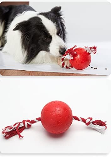 ESDDG IQ Вкусна Топка за Кучета - Играчки-Пъзели за Кучета, Интерактивен Диспенсер за храна за кучета с Бавна Сервиране, Куче Въжени Играчки за Малки И по-Големи Кучета, които Играят в Дъвченето