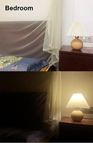 Настолна лампа в сгъвката на AFORTLO, Малка Лампа в сгъвката на Керамични база, Декоративна нощно шкафче в стил Бохо, лека нощ, Настолна лампа за Спални, хол, Торцевого п