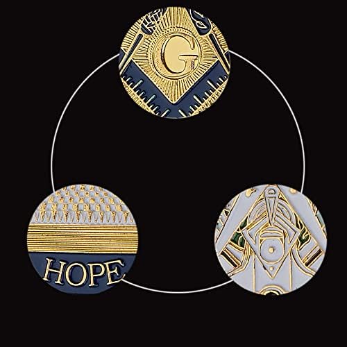 Масонское Масонството 1 Унция Токенов и Благотворителна Монета на Масонската Надежда Faith