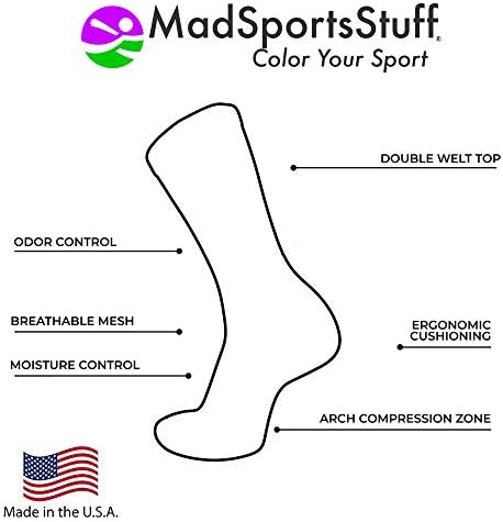 Чорапи MadSportsStuff Flame Атлетик Crew (различни цветове)