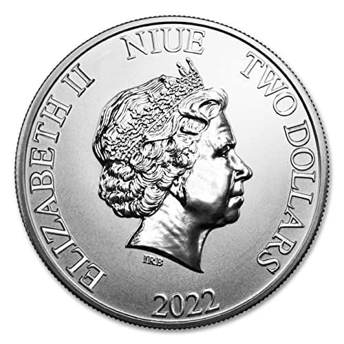 Сребърна монета Междузвездни войни Дарт Вейдър 2022 година с тегло 1 унция, Лъскава, без да се прибягва, със сертификат за автентичност $2 БУ