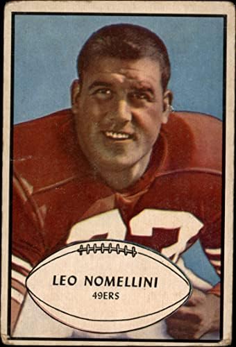 1953 Боуман # 88 Лео Номеллини Сан Франциско 49ерс (Футболна карта) PHAIR 49ерс Минесота