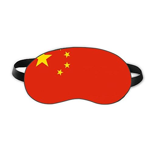 Китайският Национален Флаг Азиатска Държава Sleep Eye Shield Мека Нощна Превръзка На Очите Сянка На Кутията