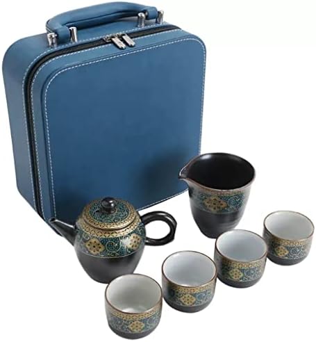 ZSEDP Пътен Чай Удобна Чанта Малък Набор от Кана Бърза Чаша Подаръчен Комплект