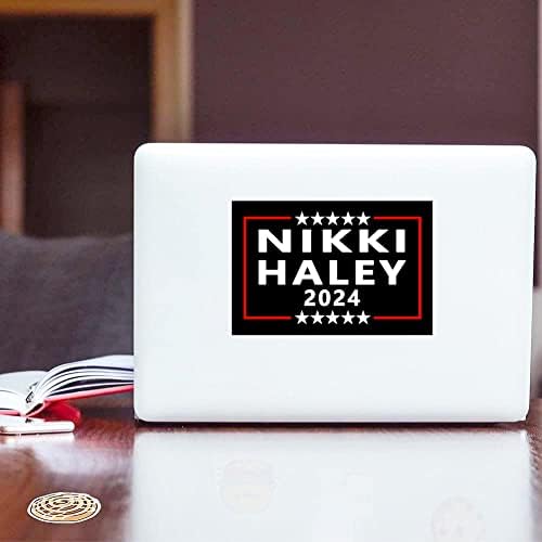 10 X Ники Хейли за Предизборната кампания на Президента 2024 Стикери за лаптоп Стикер На Прозореца Водоустойчив Кола Етикети