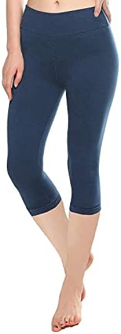 KT Мазни Меки Гамаши-капри за жени - Панталони-капри с висока талия и джобове - Reg & Plus Size - 10 цвята+