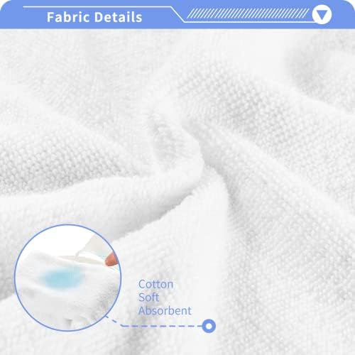 Комплект кърпички за миене на Penguin Animal Blue Stripes - Опаковка от 6 Памучни Кърпички за лице, е добре Абсорбиращи и мека на Допир хавлиени Кърпи за пръстите (236na5b)