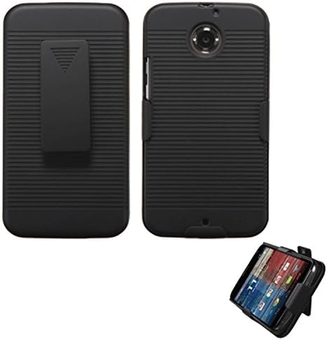 Hybrid кобур MyBat Motorola Moto X + 1 - цената на Дребно опаковка - Черна