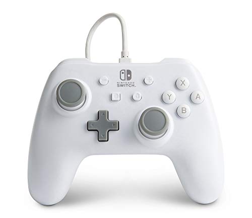 Жичен контролер PowerA за Nintendo Switch - Бял