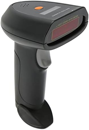 Безжичен баркод Скенер 328 Фута Разстояние на предаване USB Безжичен 1D Лазерен Автоматичен Четец баркод Ръчен баркод Скенер USB-приемник за магазин, Супермаркет, склад