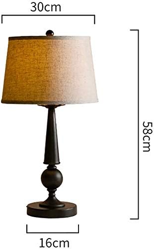 Настолна лампа Scpantkend, Настолна лампа за спални, Американски стил, Декоративна Настолна лампа, Модерна минималистичная Нощна настолна лампа, Комплекти крушки