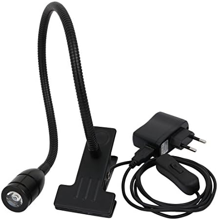 Aexit USB Порт Осветителни тела и елементи за управление на 13 Вата 30 Градуса Ъгъл на лъча 50 см на Коляно Топло Бяло ЕС Щепсел Скоба Led Настолна Лампа Светлина Черен