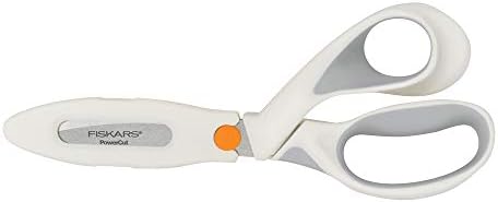 Ножици Fiskars Crafts PowerCut с мека дръжка, на 8 парчета, Бял / Сив