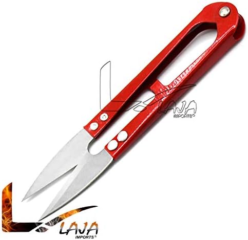 LAJA Внася 4,1-инчов Шевни ножици за рязане на прежди, Мини-Малки Ножица за подстригване - Отлични за бродиране, diy (3 бр., син, червен, черен)